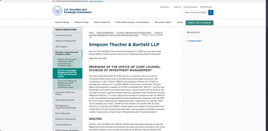 Related XRP regulatory development article