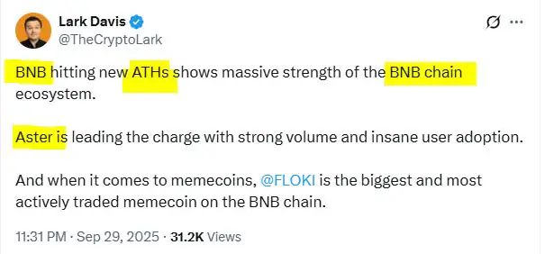 BNB突破1000美元，展现稳健增长潜力