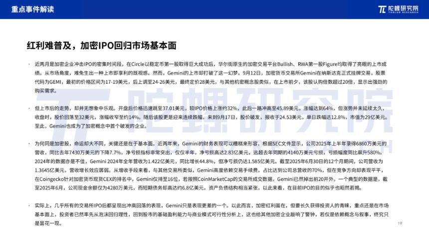 2025年9月Web3行业月度发展报告|陀螺研究院