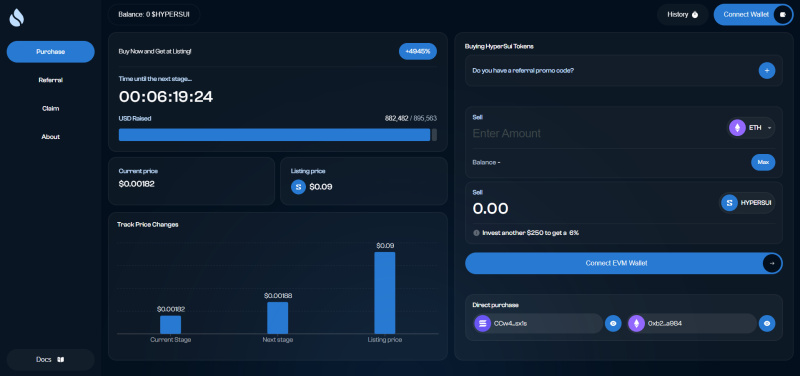 HyperLiquid、Aster 和现在——HyperSui，下一个 DEX 代币将在 Sui 上首次代币发行