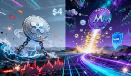 XRP冲4美元遇9.5亿抛压，MAGAX预售逆势飙升或迎百倍收益