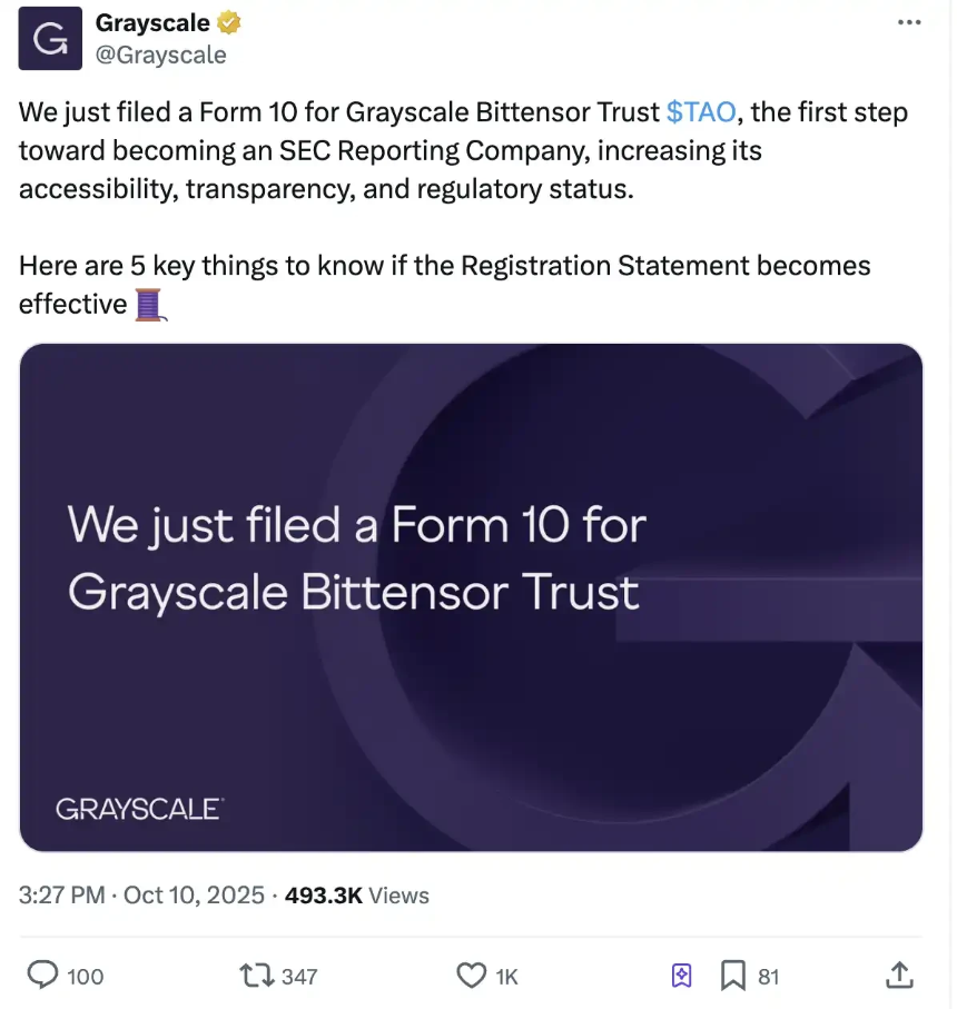 TAO周内飙升50%,Bittensor迎来机构时刻