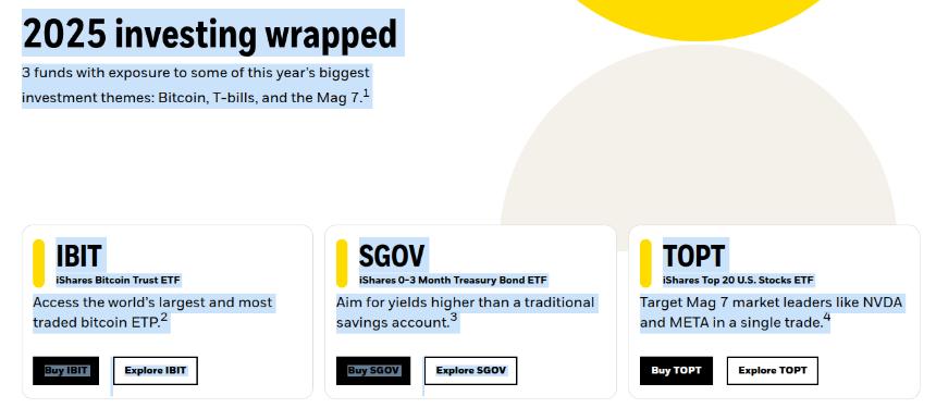贝莱德将比特币ETF纳入2025年核心投资主题