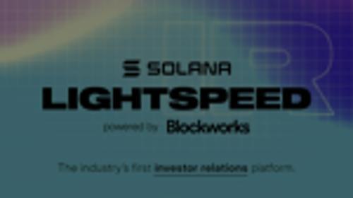 Blockworks推出Lightspeed IR平台，破解加密代币机构投资难题