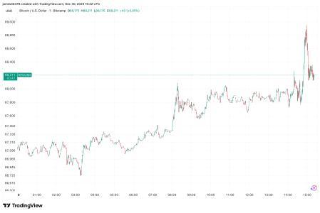 比特币价格走势回暖：89000美元关口震荡，ETF资金流出压力犹存