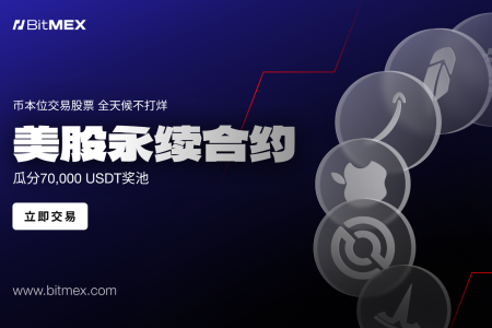 BitMEX推股票永续合约 支持7x24小时美股交易