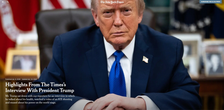 纽约时报专访特朗普：关于权力逻辑的7大要点