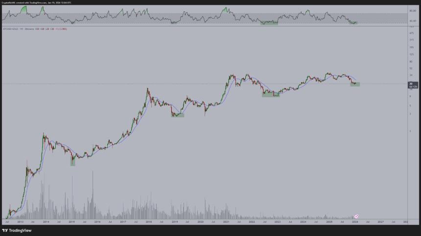 Bitcoin RSI Against Gold Drops to 30 Michael van de Poppe