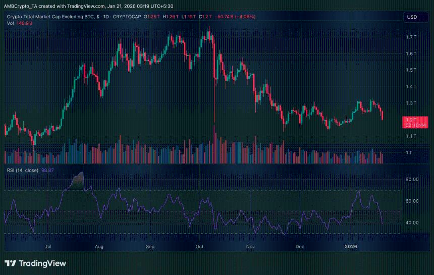 山寨币市场大幅下跌，抛售压力加剧