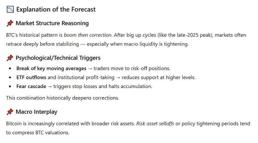 ChatGPT解释比特币为何可能暴跌至5万美元