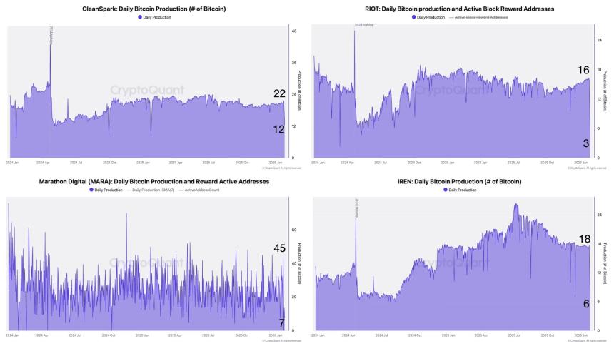 受美国冬季风暴影响，比特币（BTC）算力一度降至2025年中水平