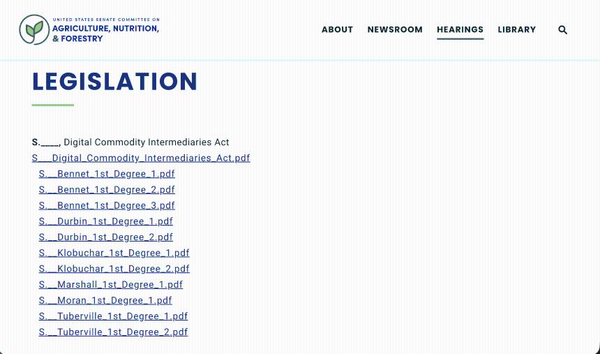 美国加密货币市场结构谈判重启，参议院审议与美国证券交易委员会和商品期货交易委员会的会议同时举行。
