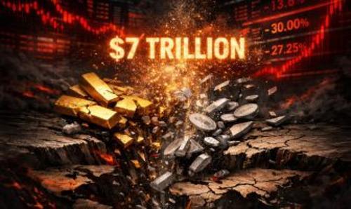 贵金属市场36小时蒸发7万亿美元：黄金暴跌13.6%白银盘中腰斩