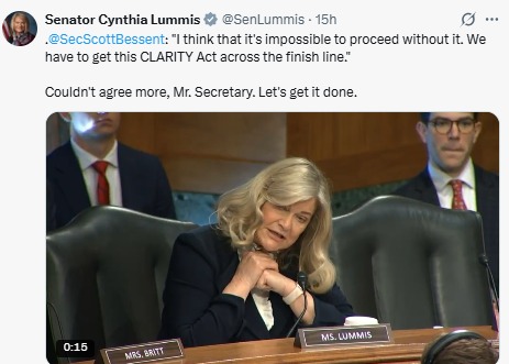 贝森特支持《清晰法案》获得通过：它能阻止加密货币的血洗吗？