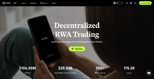 麦通MSX官网升级：设计重构RWA交易平台品牌殿堂