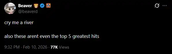 Beaver回应发盘指控