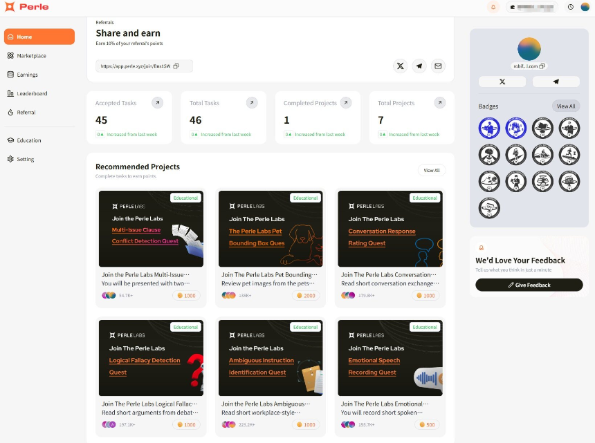 Perle Labs答题任务流程图